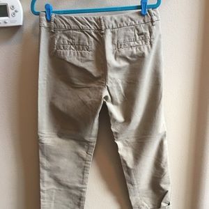 Khaki cuffed pants